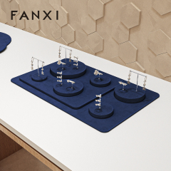 FANXI high quality Blue Microfiber display for jewelry