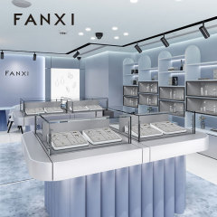 FANXI high quality grey MDF baking paint jewelry display