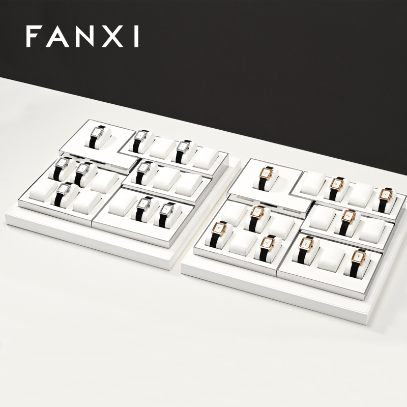 FANXI wholesale White Metal wrist watch display stand