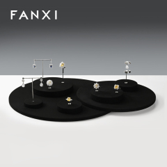 FANXI new arrival Black Microfiber jewelry display rack