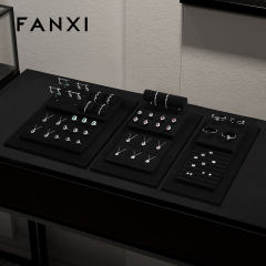 FANXI custom Black Microfiber jewelry exhibitors