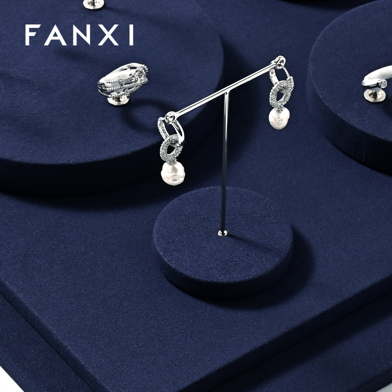 FANXI high quality Blue Microfiber display for jewelry