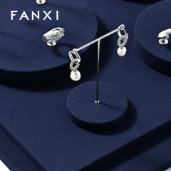 FANXI high quality Blue Microfiber display for jewelry