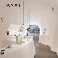 FANXI high end Original color Linen Jewelry Rack