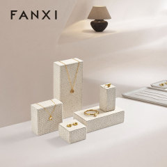 FANXI high end Original color Linen Jewelry Rack