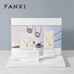 FANXI factory White Baking paint Jewelry display set series