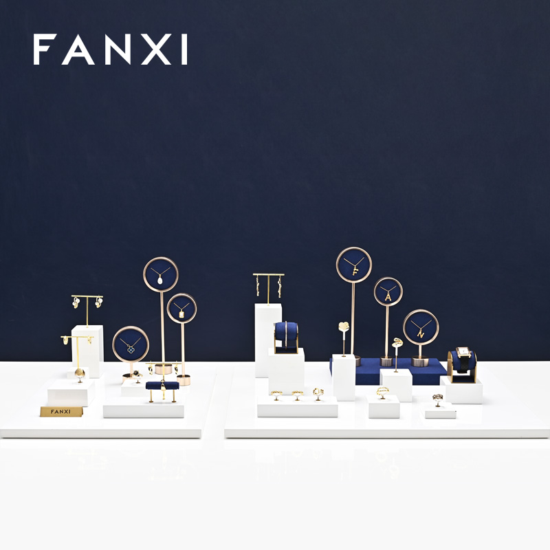 FANXI high end Black Baking paint and metal jewelry display