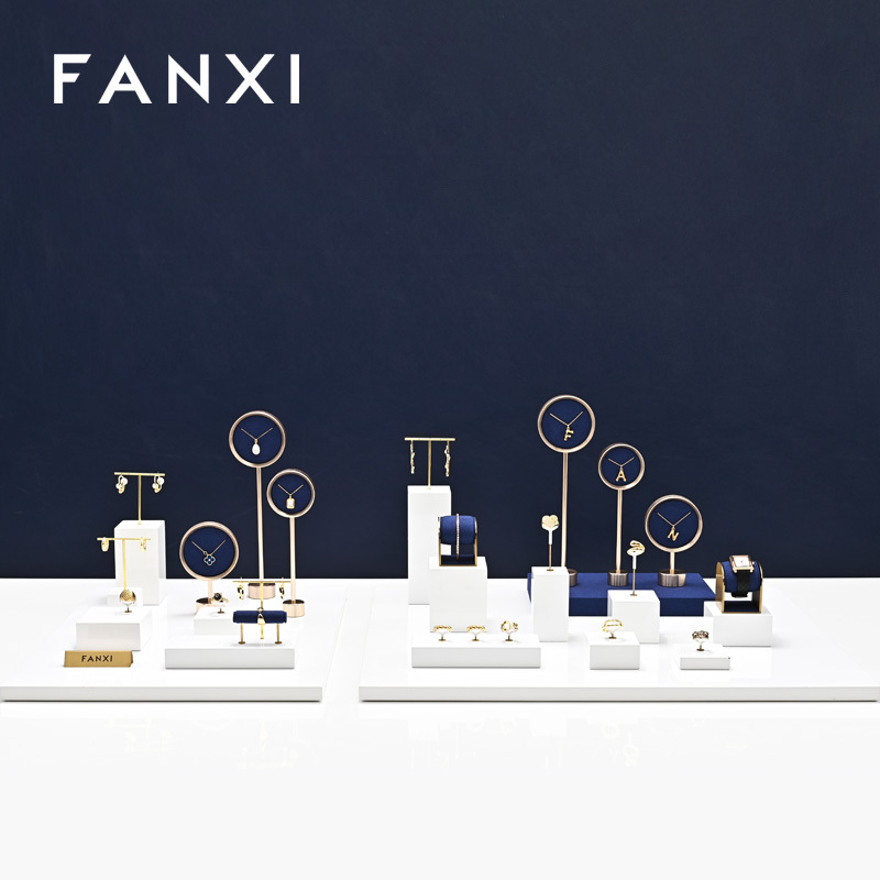 FANXI high end Black Baking paint and metal jewelry display