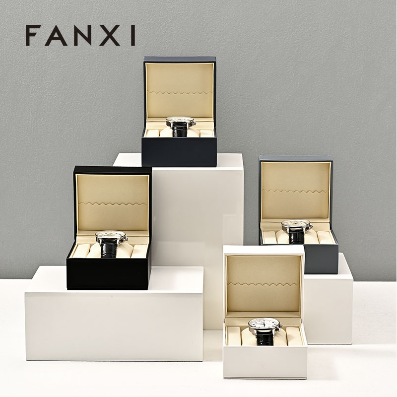 FANXI hot sale Multi-color optional Leather Watch storage box