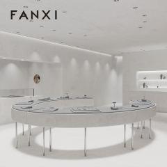 FANXI high end Grey Microfiber earring display