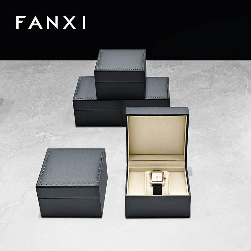 FANXI hot sale Multi-color optional Leather Watch storage box