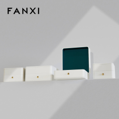 FANXI high quality aquamarine Velvet Jewelry box