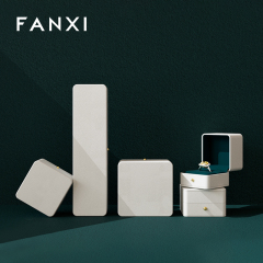 FANXI high quality aquamarine Velvet Jewelry box