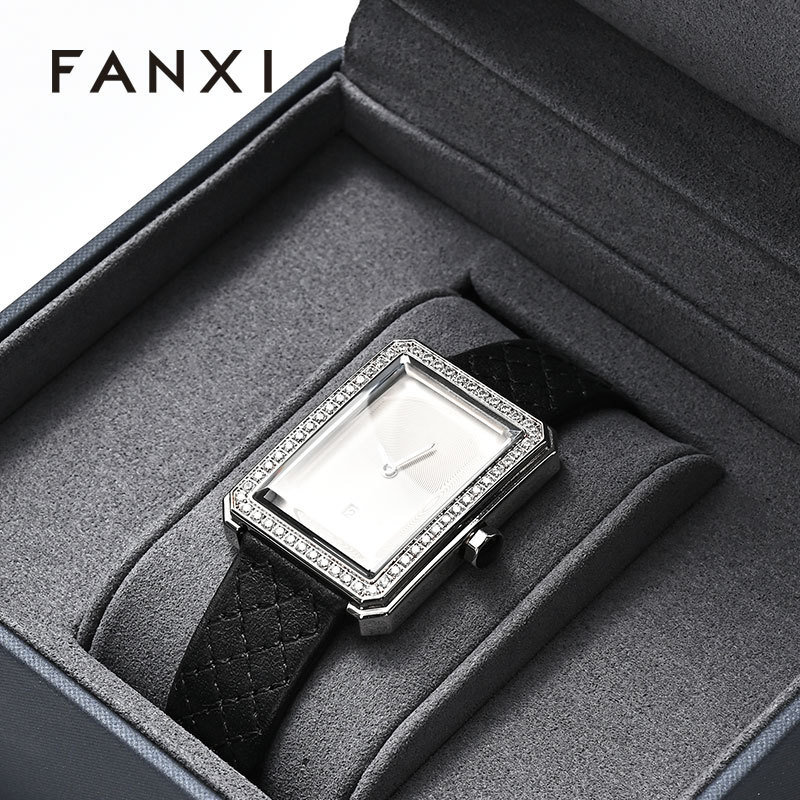 FANXI hot sale Multi-color optional microfiber Watch storage box