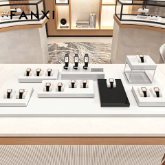 FANXI luxury Black Baking paint watch display set