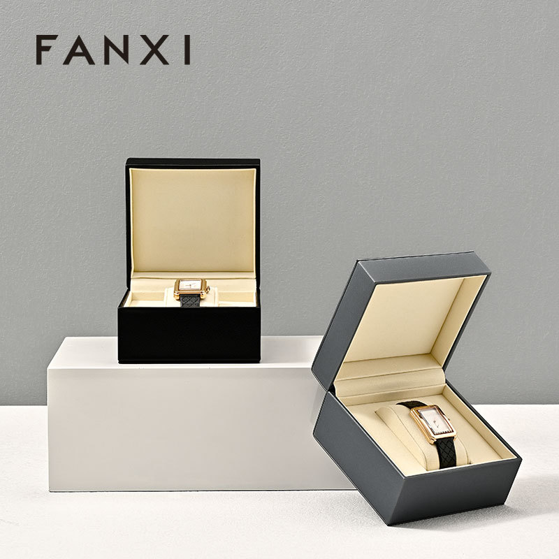 FANXI hot sale Multi-color optional Leather Watch storage box