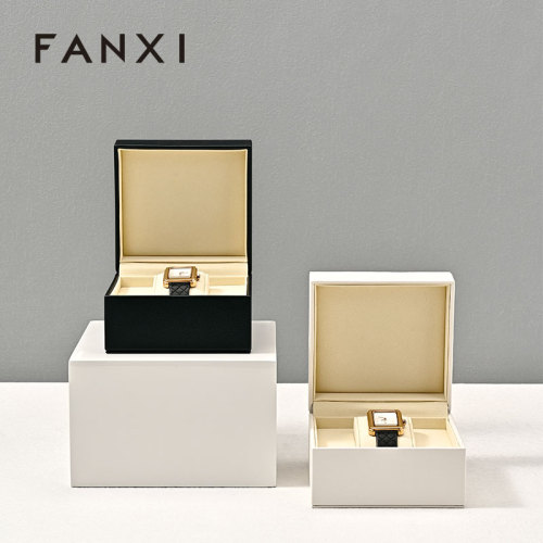 FANXI hot sale Multi-color optional Leather Watch storage box