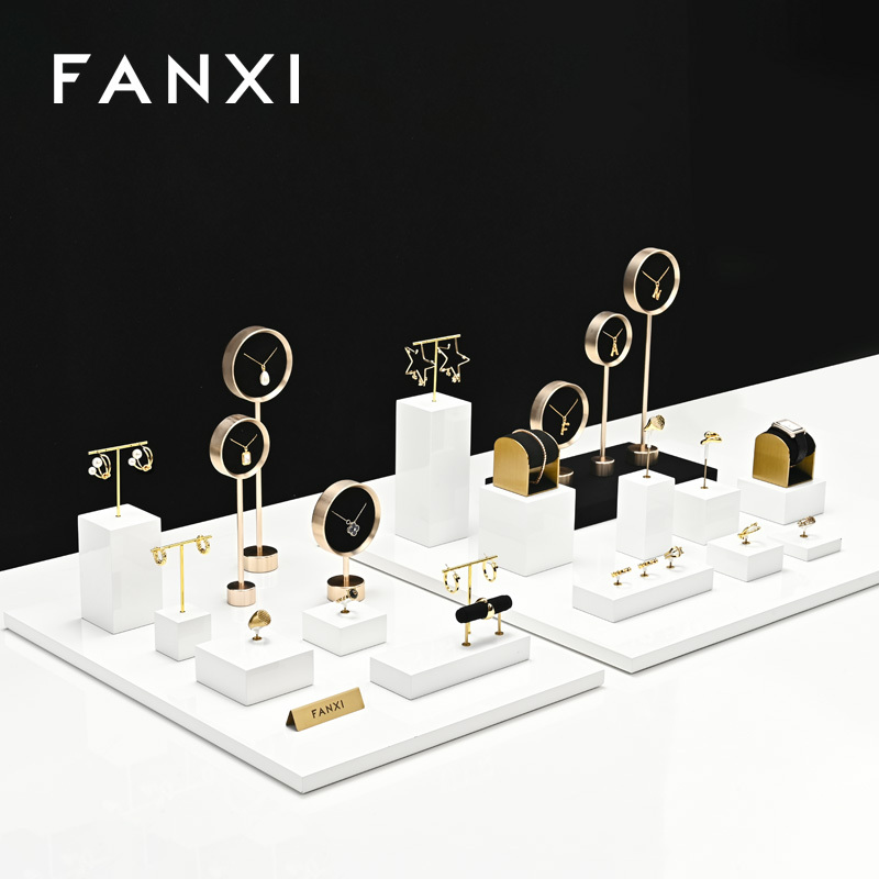 FANXI high end Black Baking paint and metal jewelry display