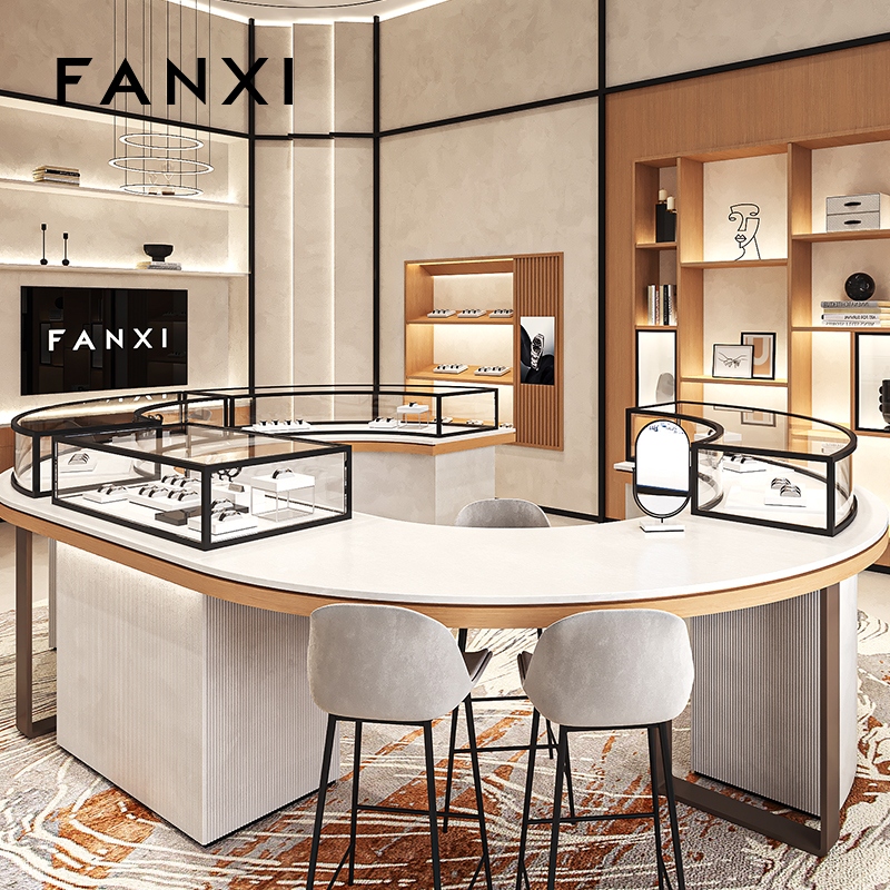 FANXI luxury Black Baking paint watch display set