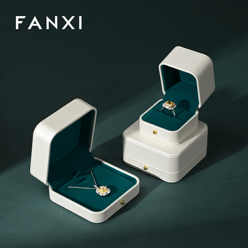 FANXI high quality aquamarine Velvet Jewelry box