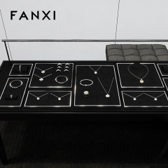 FANXI fashion Black metal luxury jewellery display