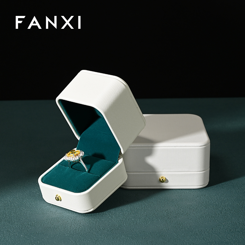 FANXI high quality aquamarine Velvet Jewelry box