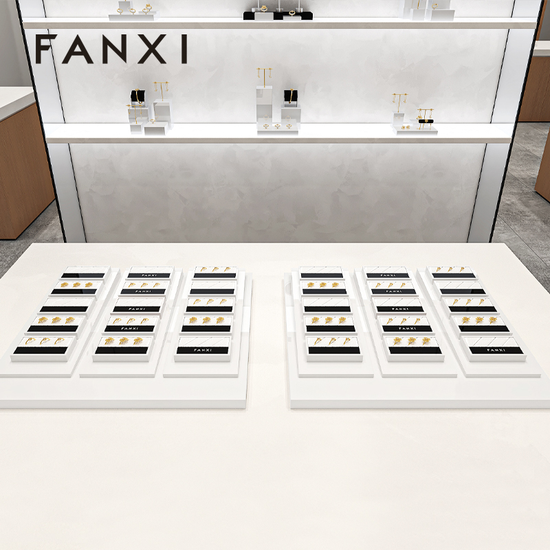FANXI Factory White lacquer luxury jewellery display