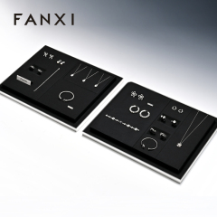 FANXI Hot sale Black metal luxury jewellery display