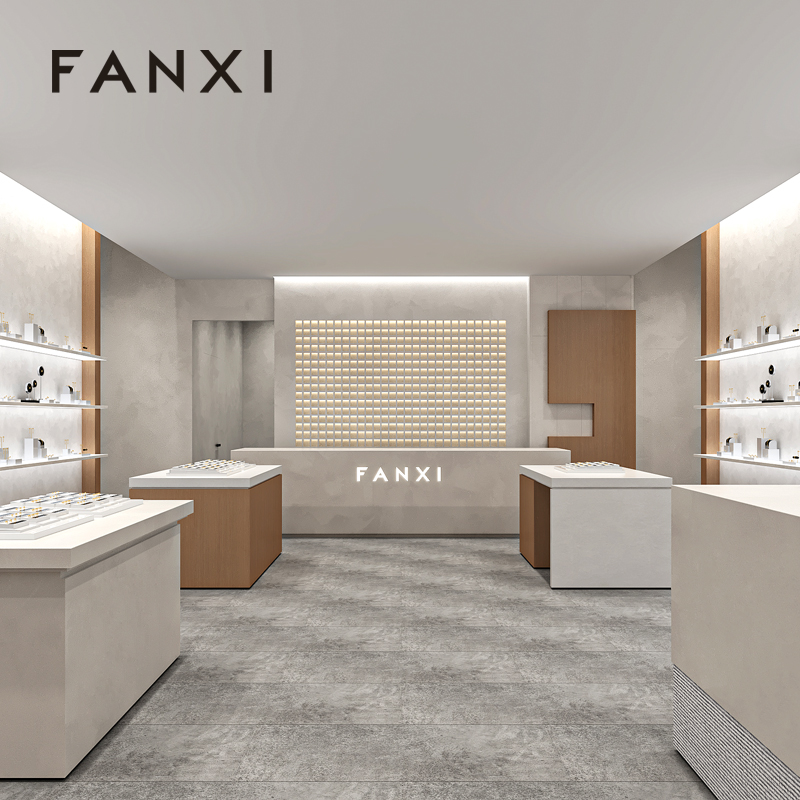 FANXI Factory White lacquer luxury jewellery display