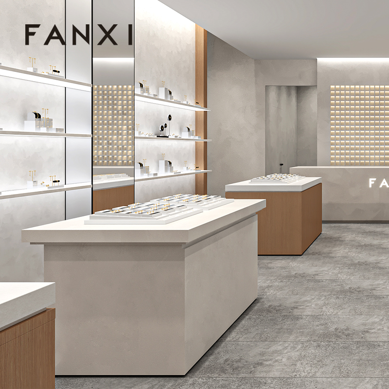 FANXI Factory White lacquer luxury jewellery display