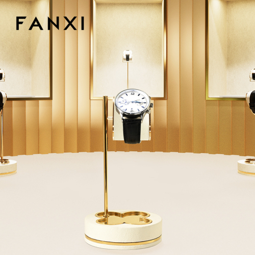 FANXI High end Black Microfiber Metal watch stand