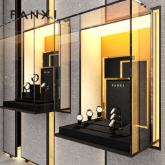 FANXI Fashion Microfiber black metal Jewelry display