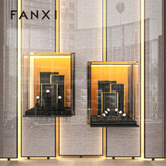 FANXI Fashion Microfiber black metal Jewelry display