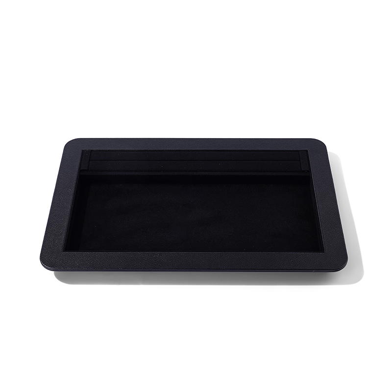 FANXI New arrival Black Microfiber Jewelry Tray
