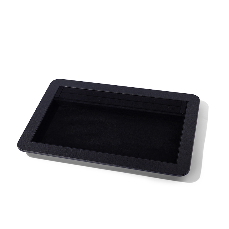 FANXI New arrival Black Microfiber Jewelry Tray