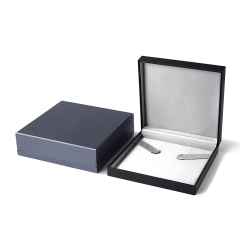 FANXI Wholesale Leather Silk Black Necklace Box