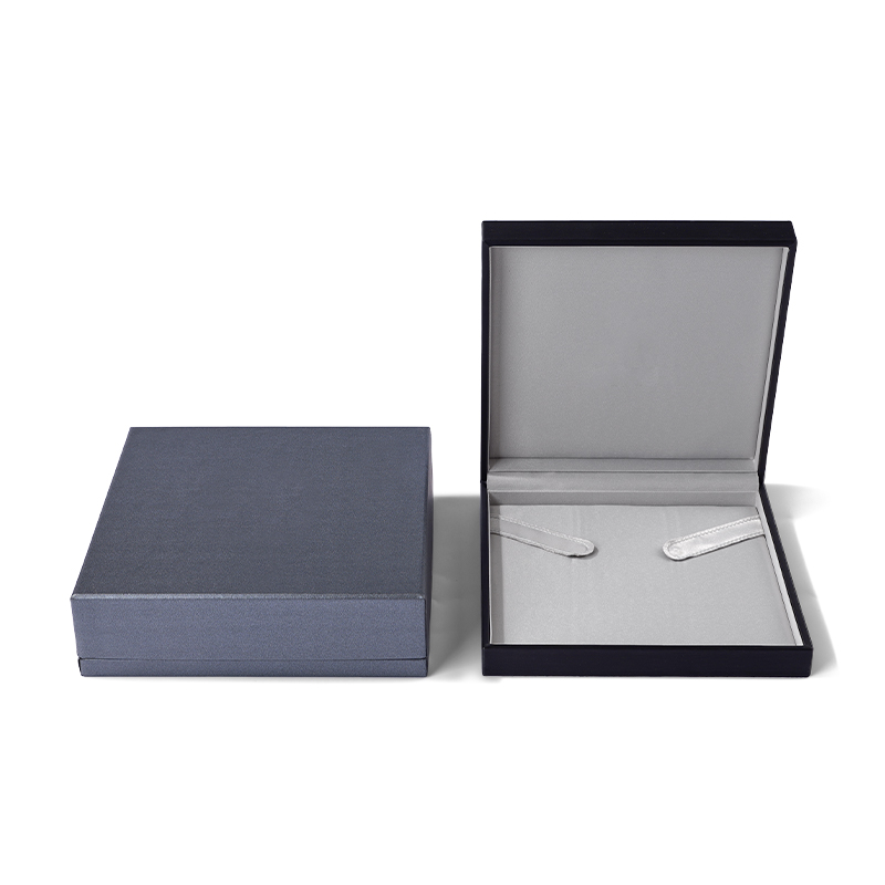 FANXI Wholesale Leather Silk Black Necklace Box