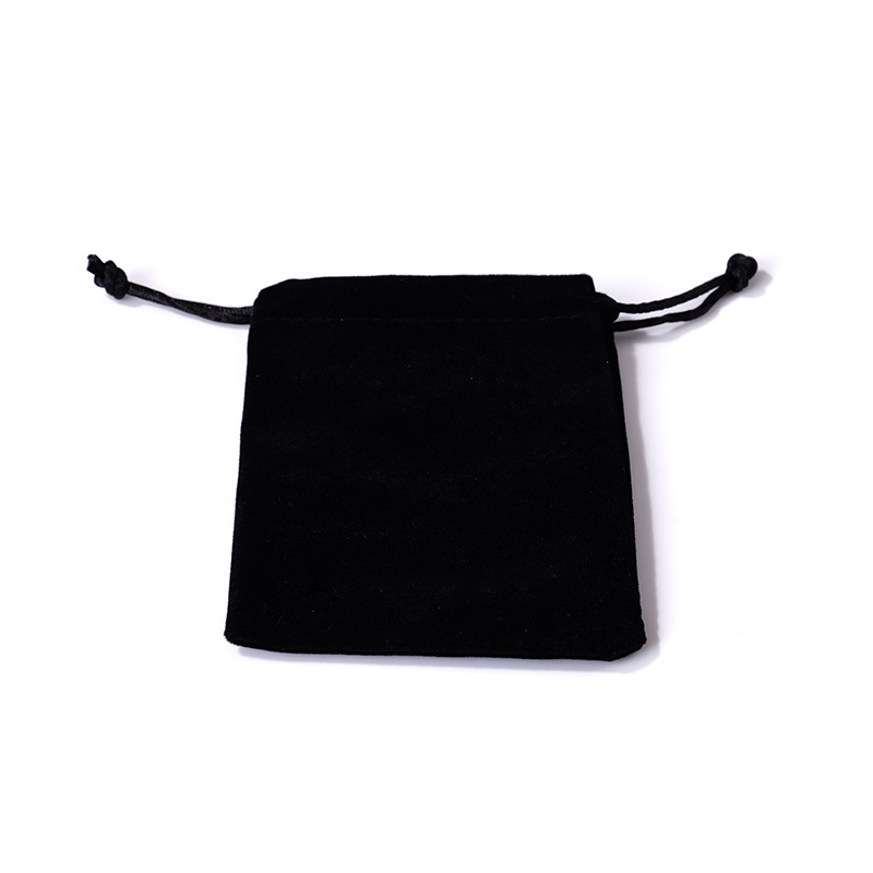 FANXI Fashion Velvet Black Jewelry Pouch