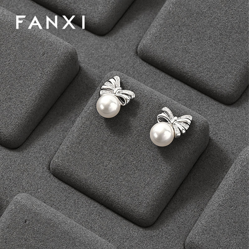 FANXI High end leather and microfiber Jewelry Display Plate