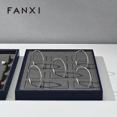 FANXI High end leather and microfiber Jewelry Display Plate
