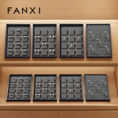 FANXI High end leather and microfiber Jewelry Display Plate