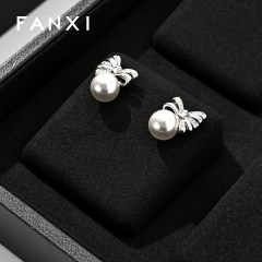 FANXI Custom leather Microfiber Black Jewelry plate