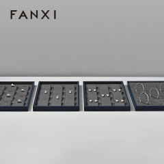 FANXI High end leather and microfiber Jewelry Display Plate