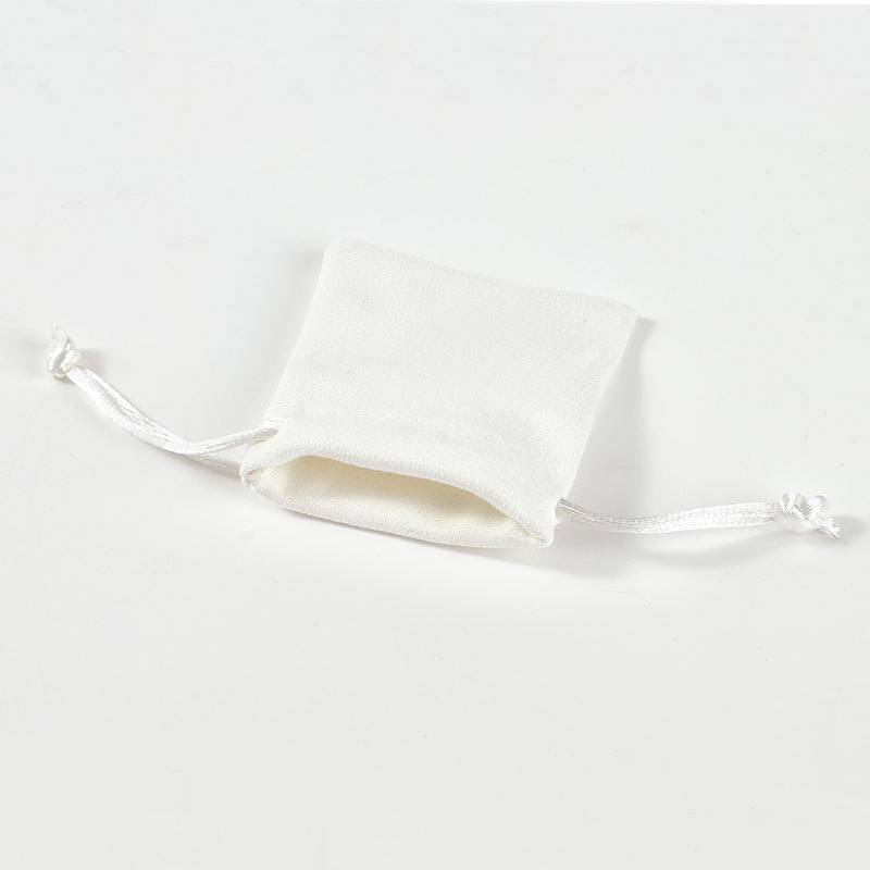FANXI Off-white Suede Jewelry bags