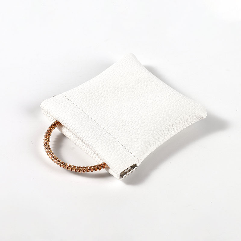 FANXI Custom white Leather Jewelry bags