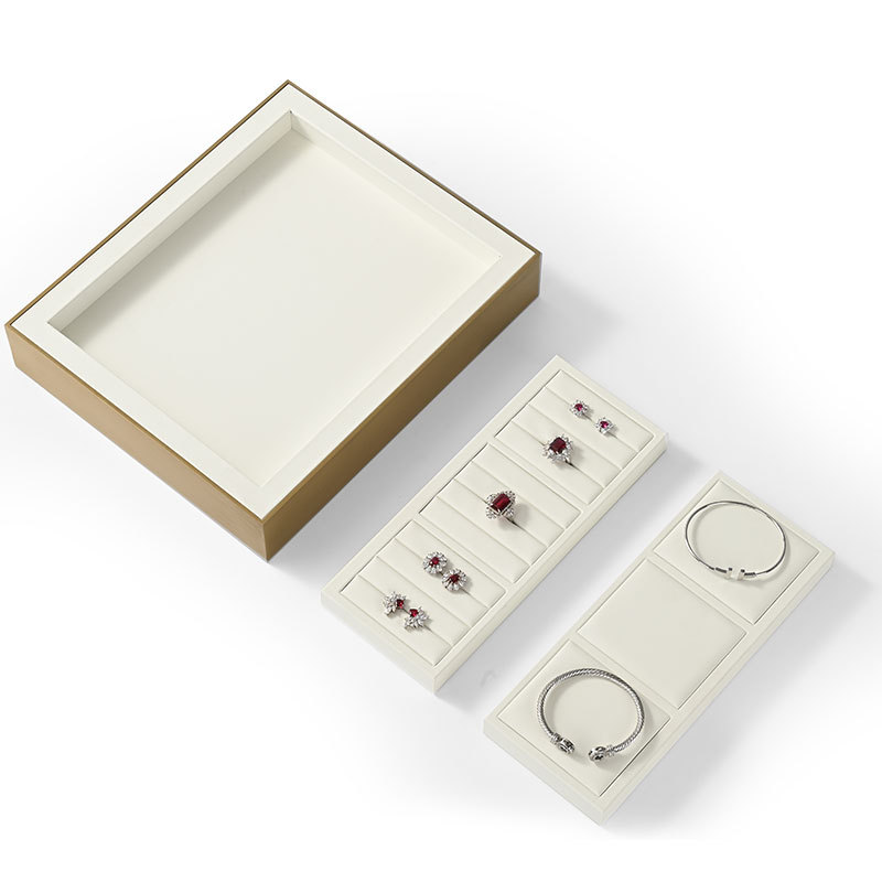 FANXI Custom Beige Metal leather Watch display props