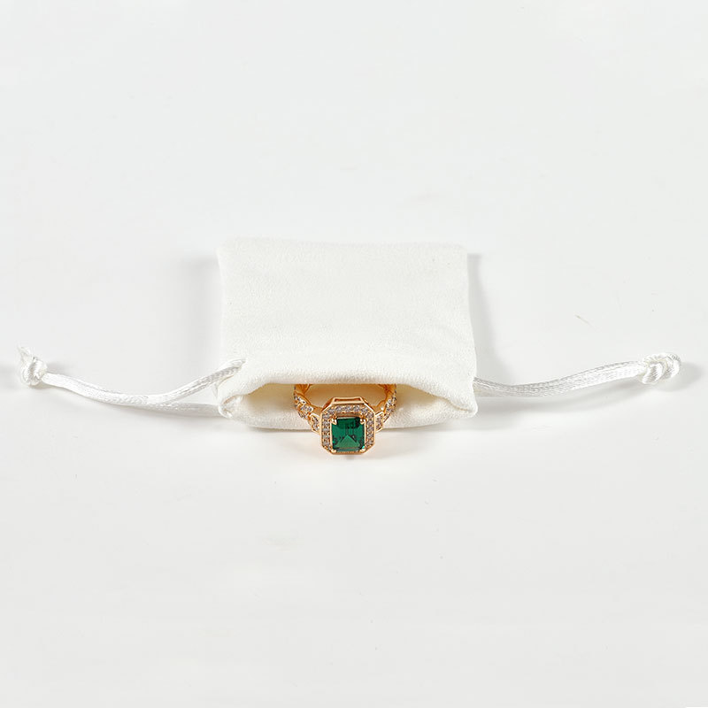 FANXI Off-white Suede Jewelry bags