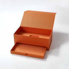 FANXI Custom orange suede leatherette pap outer box