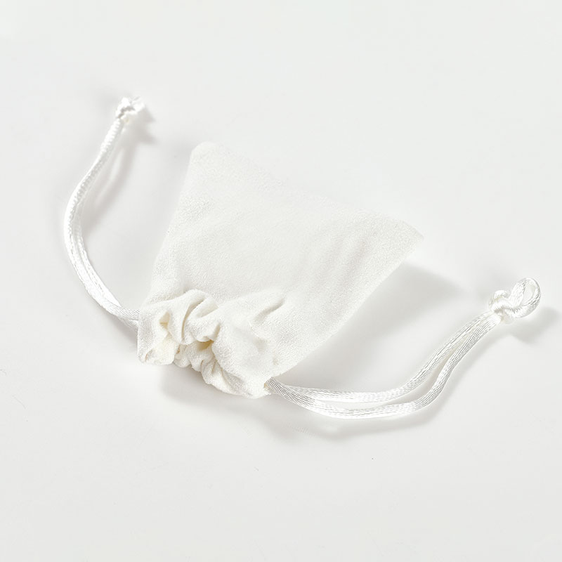 FANXI Off-white Suede Jewelry bags