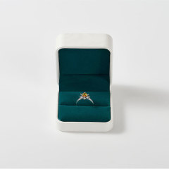 FANXI Custom Green leather Ring Box